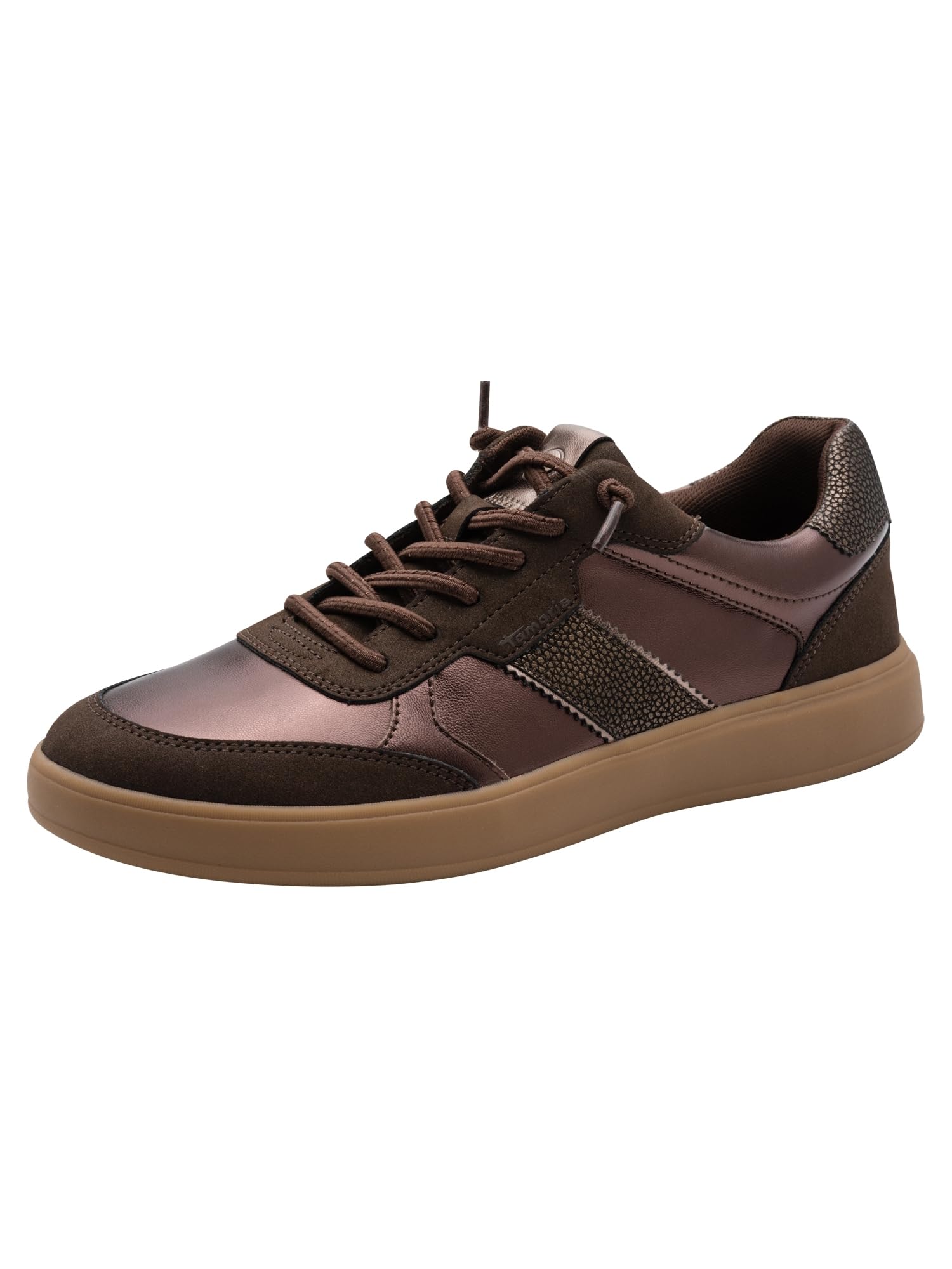 Tamaris Women's Low Flat Trainers, Brown (Mocha Metal) 37