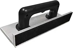 Lixadeira de canto autoadesiva com suporte ergonômico, ferramenta manual e para acabamento e alisamento de massa.