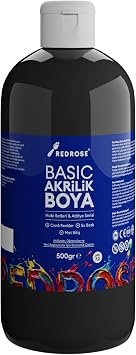 Siyah Basic Akrilik Boya 500gr