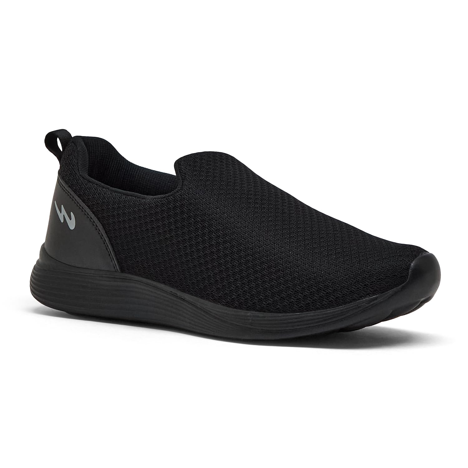 Campus Men's Shuttle Walking Shoes Full BLK - 9UK/India