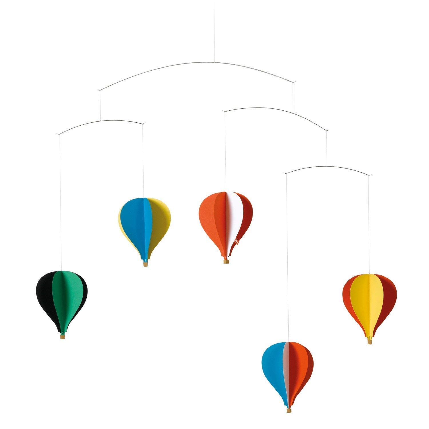 Flensted Mobiles komórka do pokoju dziecięcego, 5 balonów mobilnych niemowląt, noworodka, dzieci, dziecko, niemowlę