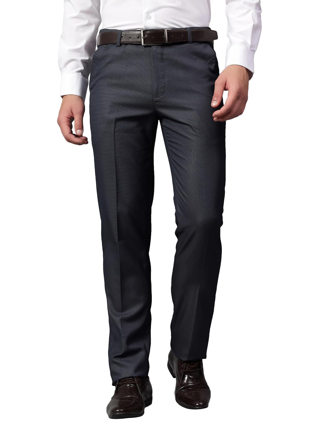 cantabil Men Self Design Non Pleated Regular Fit Mid Rise Formal Trousers for Men | Formal Pants for Men | Formal Wear Regular Fit Trousers for Men (P_MTRF00191)-picture-36