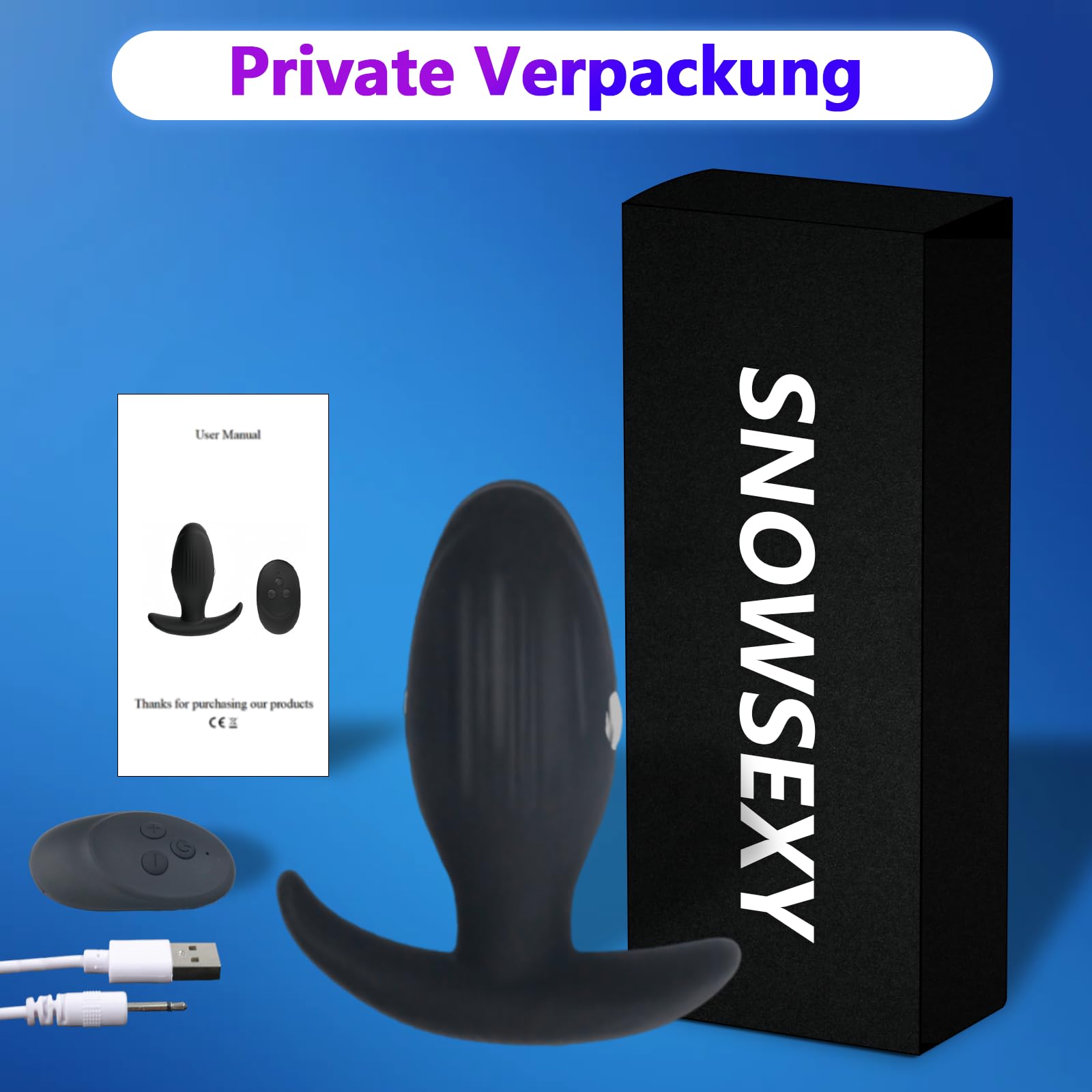 Vibratore Anale Elettrostimolatore Plug Anale Plug Anale-dilatatore Uomo Electro Sex Dildo Anal per Massaggio per il Massaggio della Prostata Vibratore con Stimolazione Elettrica con Telecomando