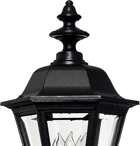 Miniatura 4 de Manor House Collection Traditional OneThree Light - Poste para exteriores, montaje en muelle, color negro