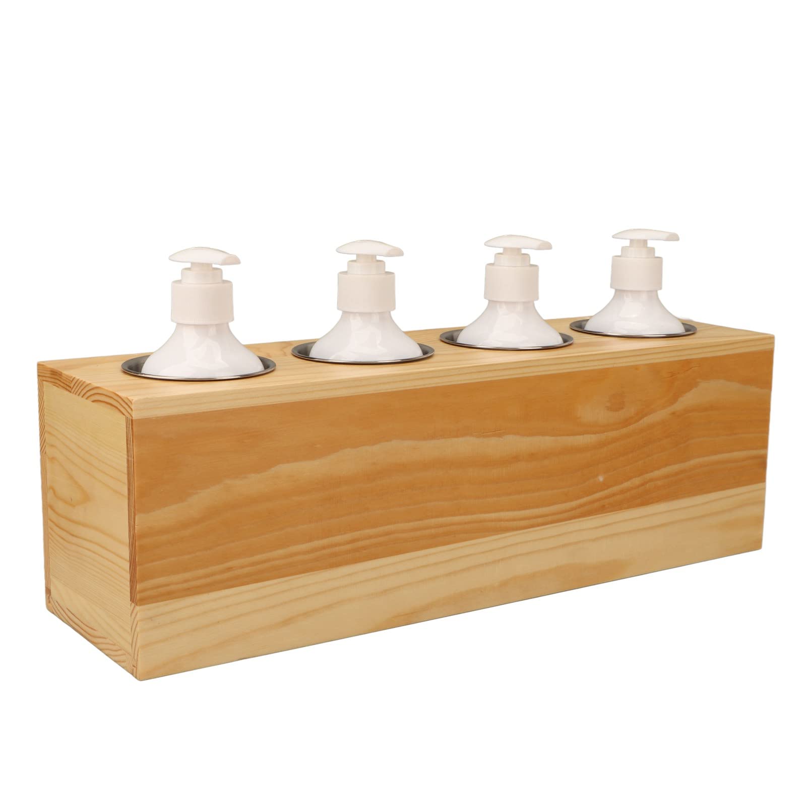 Fockety Calentador de Aceite de Masaje, 4 Botellas de Calentamiento Rápido 9 Configuraciones de Temperatura Calentador de Loción con Temporizador Incorporado para (Enchufe de la UE)