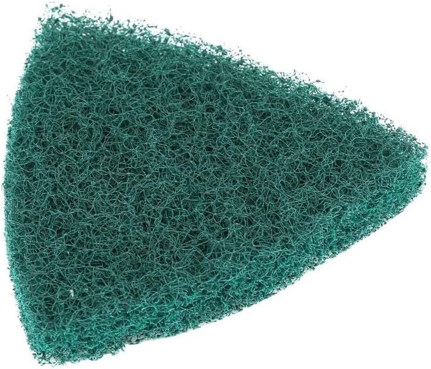 Triangle Sanding Discs 240 Grit Nylon Scouring Pads Angle Grinders and Pneumatic Polishers – Self- Backing, 90 mm x 90 mm x 90 mm, 5-Pack