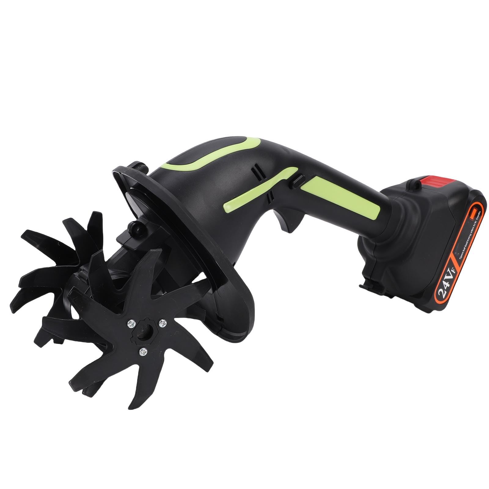 Fdit Motozappa a Batteria, Coltivatore Senza Fili, con 2 Batterie e | Lame in ABS e Acciaio Al Manganese 65, 235 Giri/Min, Ideali per Prato e Orto, 60 Min