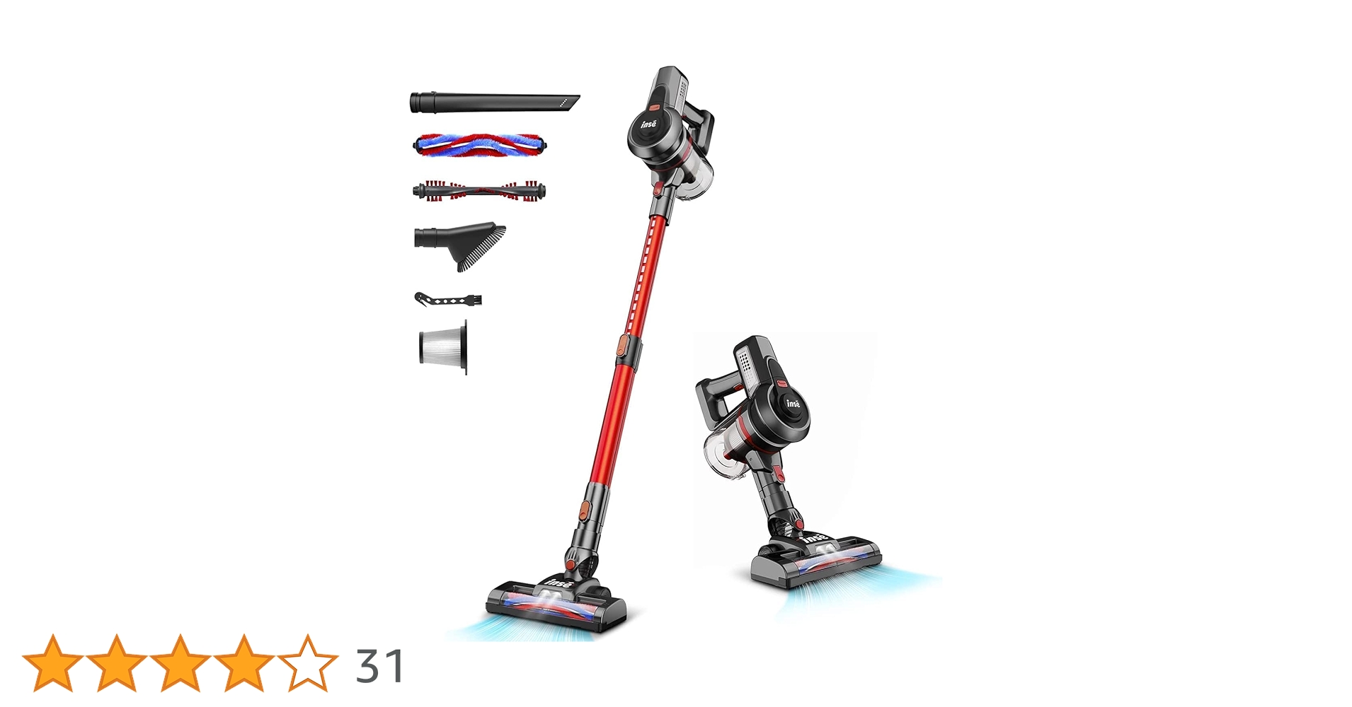 新品 INSEN6コードレス掃除機18Kpa吸引力45分稼働時間超軽量掃除機強弱 Amazon | INSE N6 コードレス掃除機 18Kpa吸引力 45分稼働時間