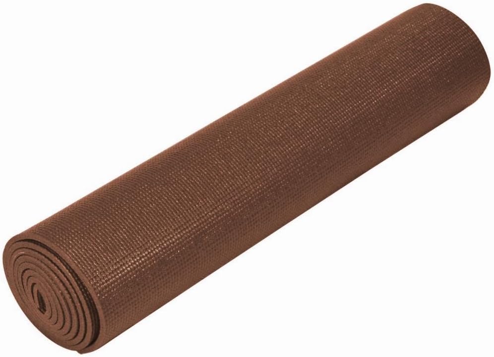 EverythingYoga Deluxe 1/4-Inch High Density Open-Cell Non Slip Ultra Thick Yoga Mat - Latex and Phthalates Free - Chocolate