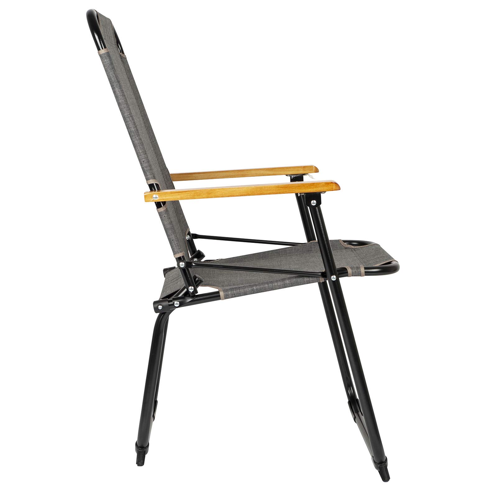 BO-CAMP BC UO Silla plegable Brixton M grigio per campeggiatori e outdoor, per comfort e praticità all’aperto
