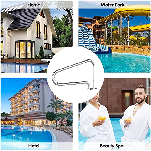 Barandal para piscina DIOB acero inoxidable 3 curvas miniatura 5