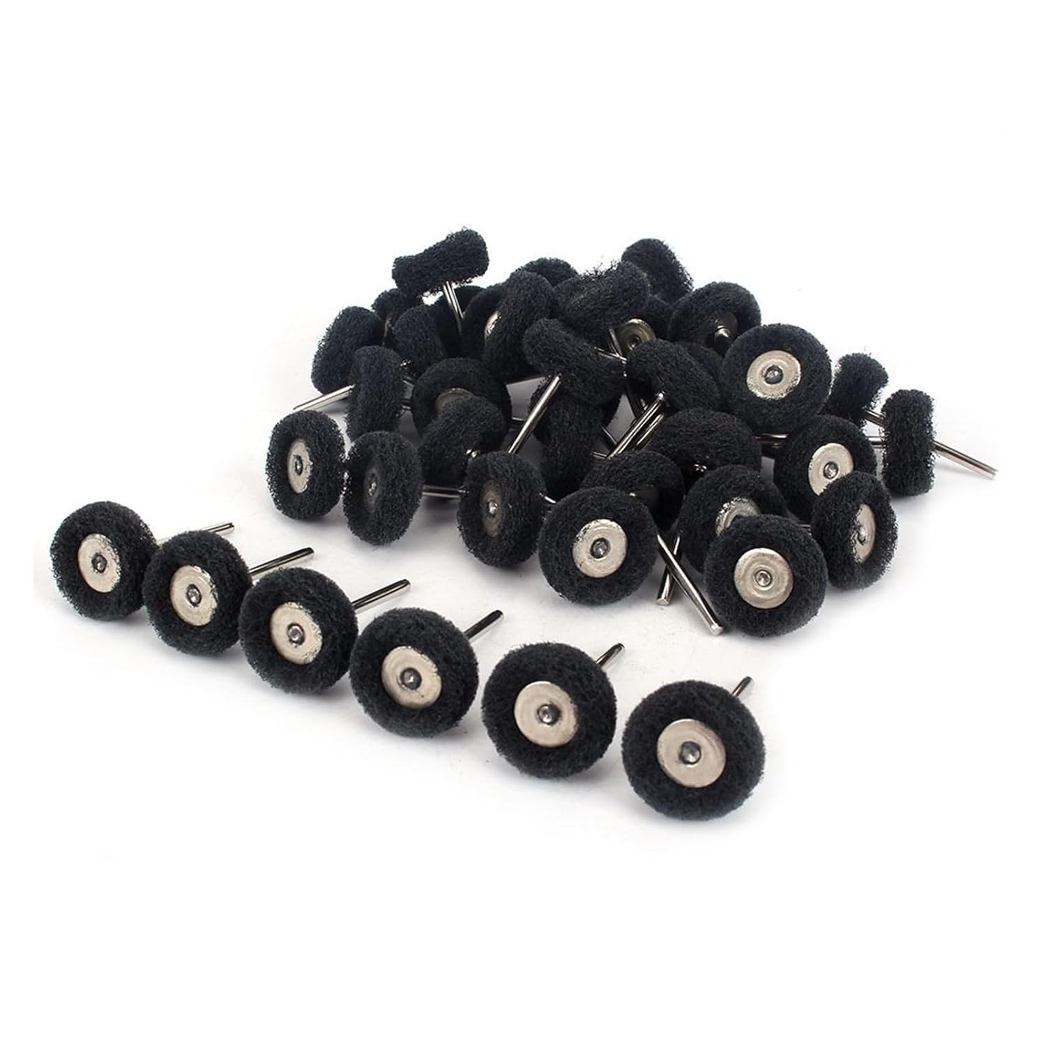 10-100pac Abrasive Nylon Scouring Brush Fiber Grit300 Grinding Sanding Head Buffing Polishing Wheel(40pac)