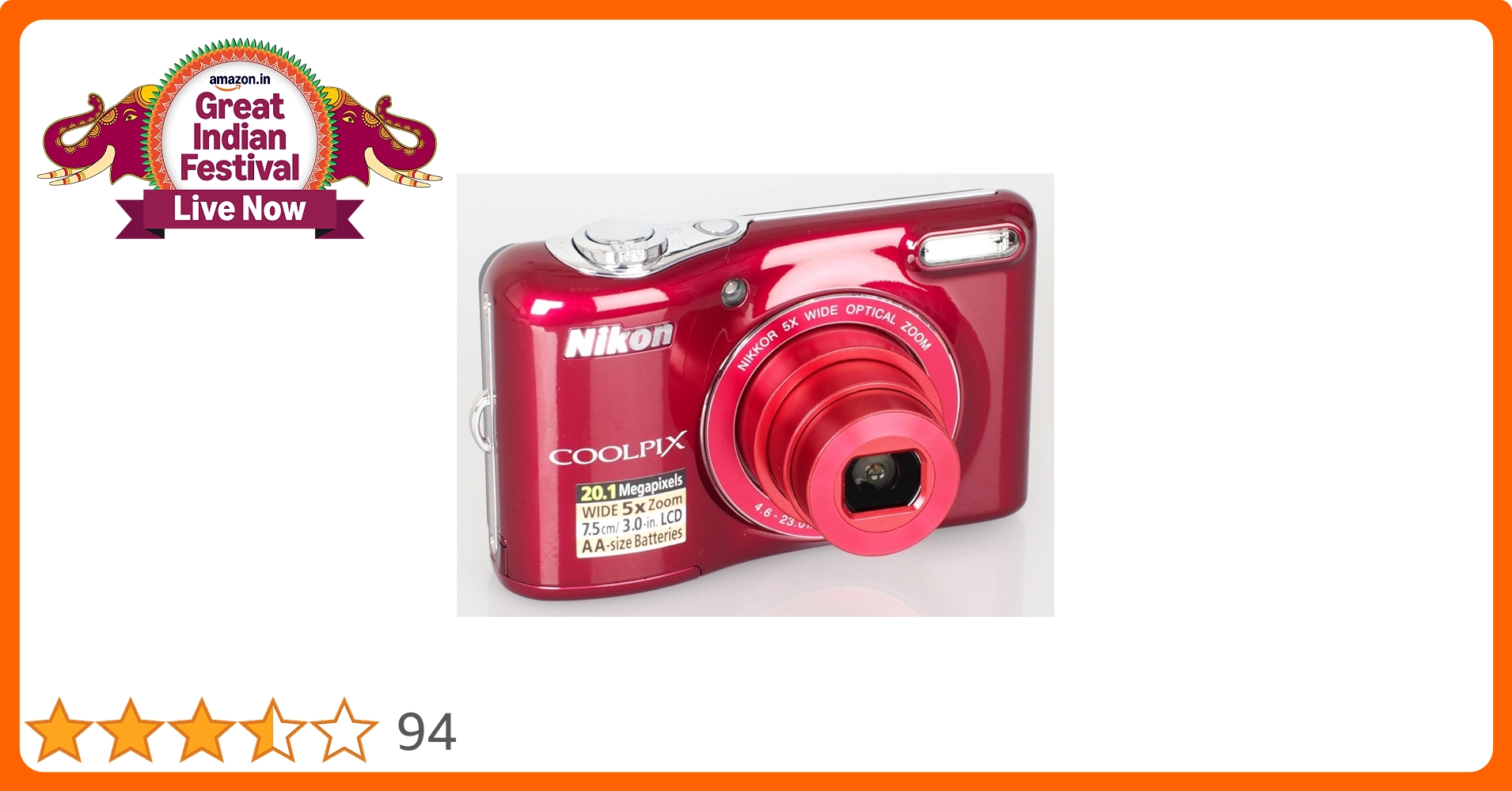 225 Nikon COOLPIX L30 レッド s-l400.jpg