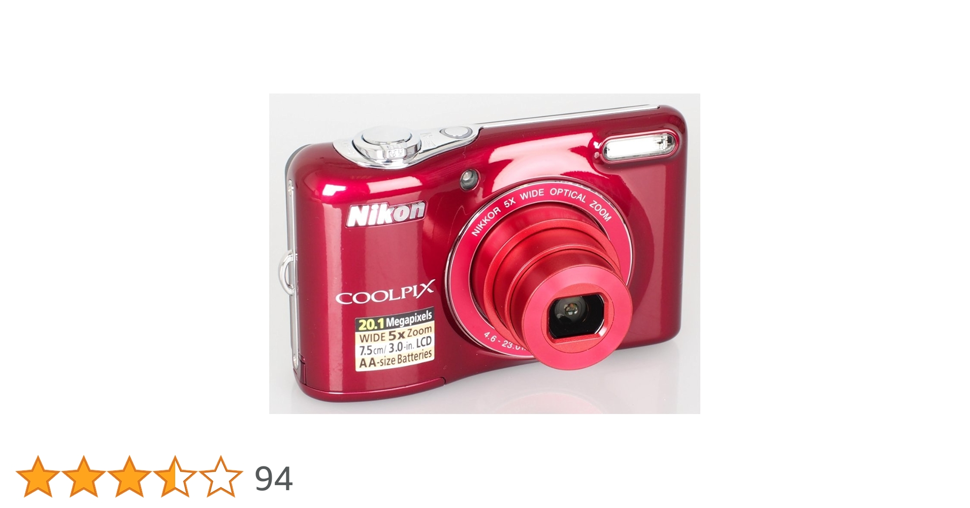 Nikon　COOLPIX　 L30 Nikon COOLPIX L30 Red | Point & Shoot Cameras | Nikon
