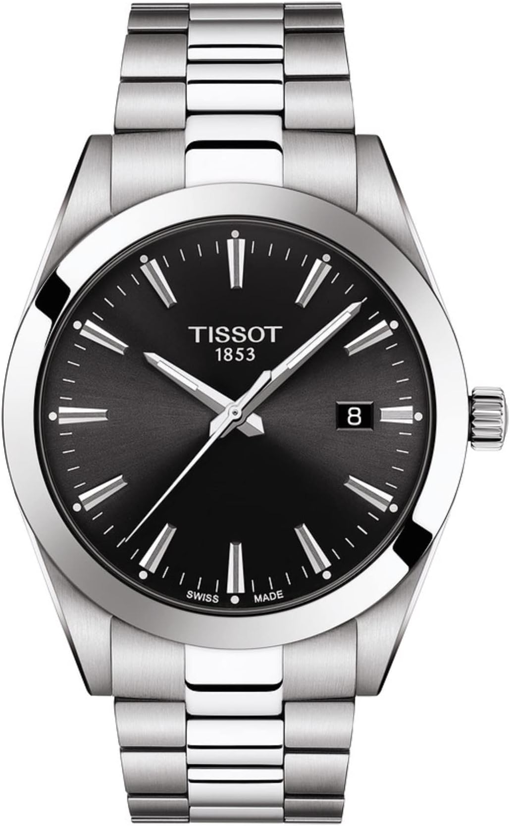 Mens Gentleman Stainless Steel Dress Watch Grey