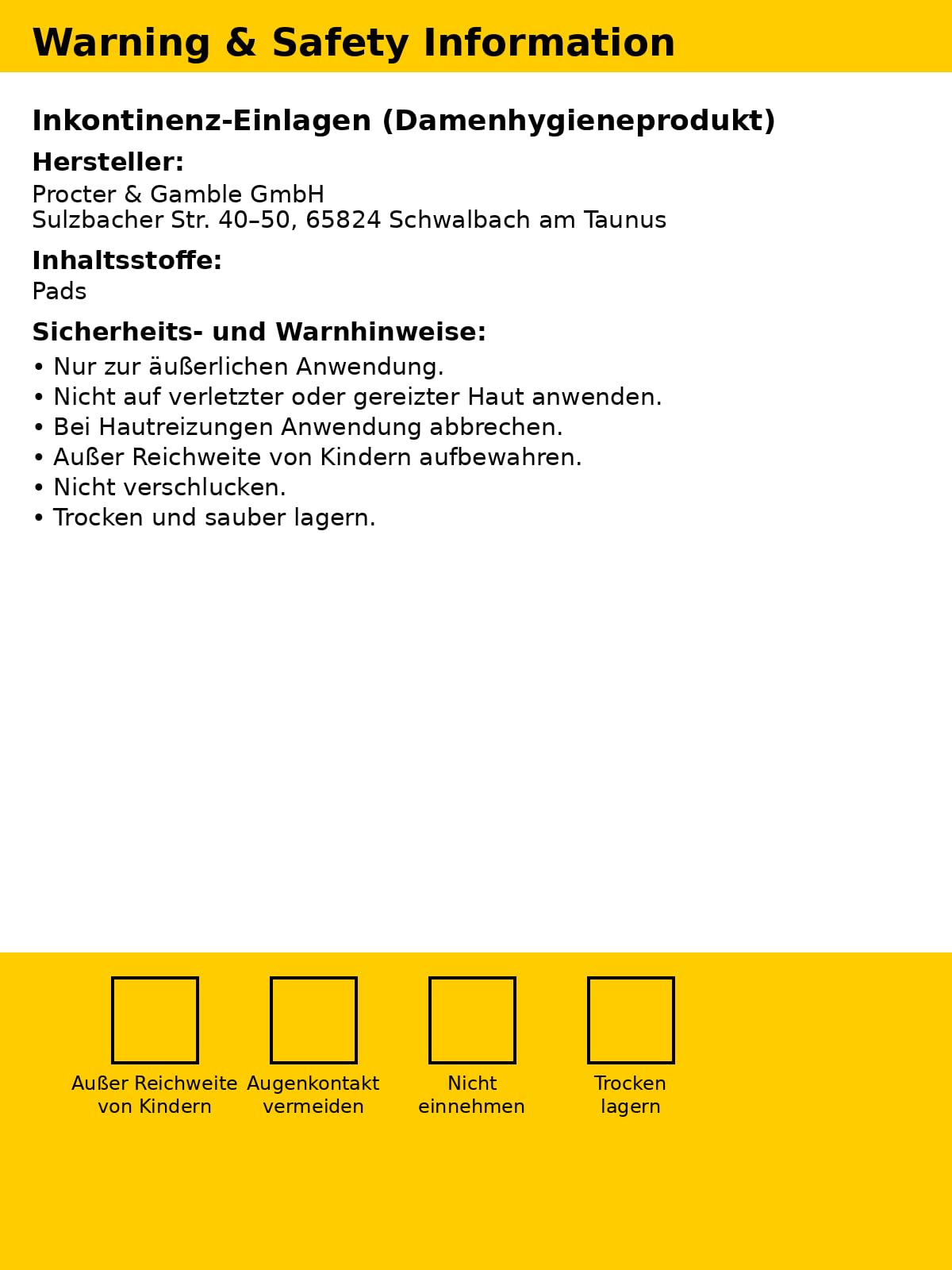 Mit Pufai Grocery, Discreet Maxi Night Einlagen Inkontinenzeinlagen für Frauen Monatspaket 4 X 12 STÜCK x 3 Packungen