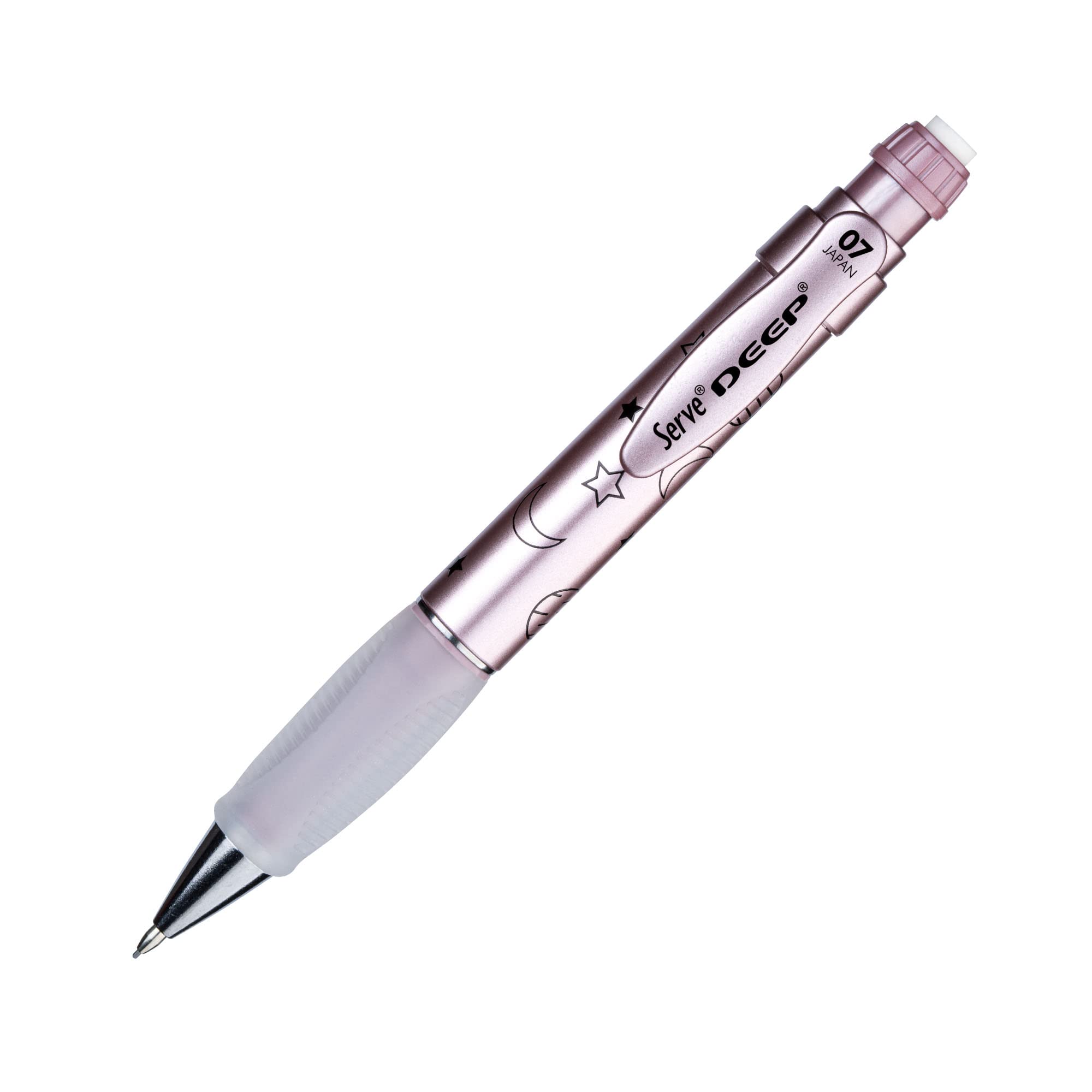 SERVE DEEP MEKANİK KURSUN KLM 07MM METALIK ROZE AY-YILDIZ DESENİ