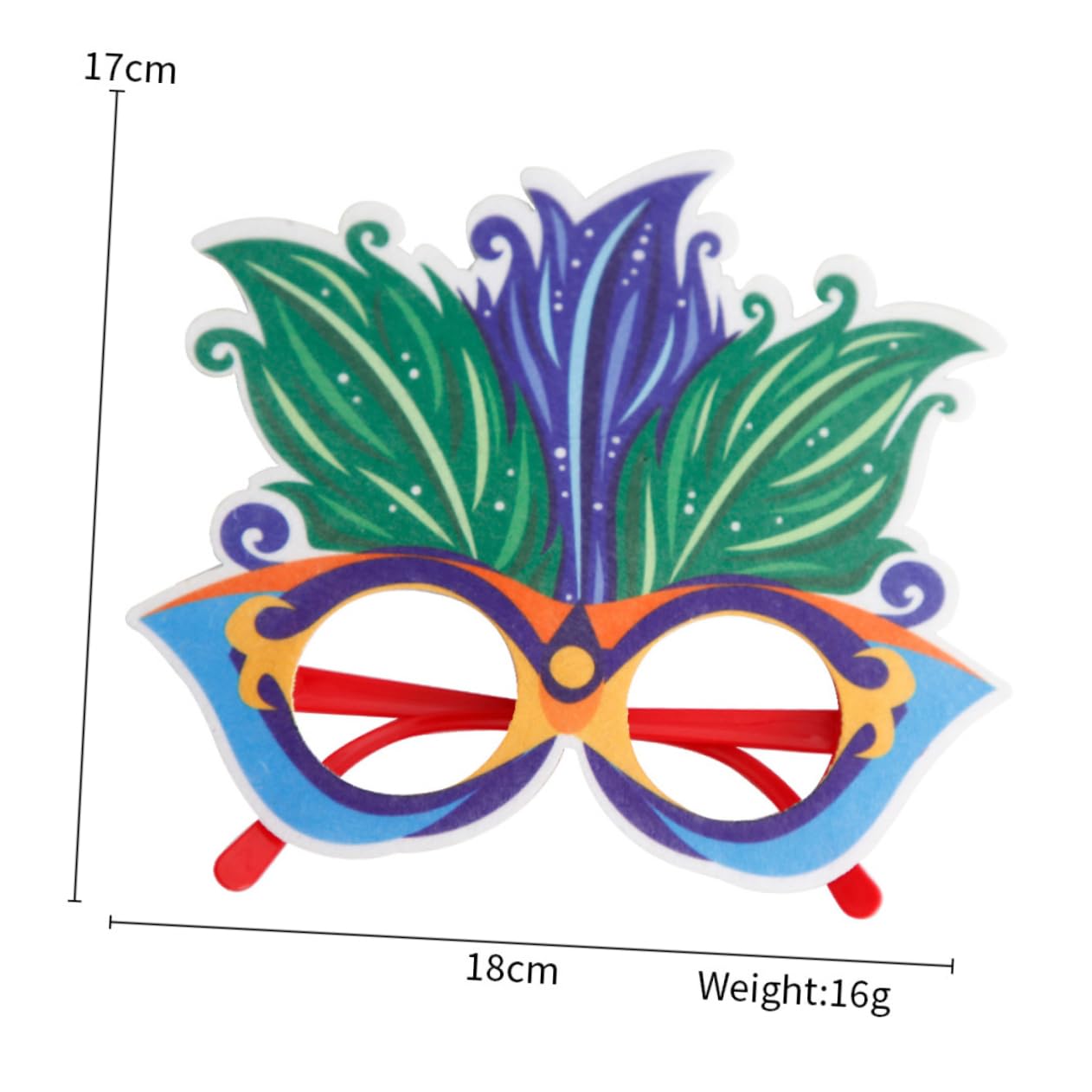 BESTYASH Montatura Per Occhiali Da Carnevale Regali Di Ballo Decorazione Del Costume Del Vestito Oggetti Di Scena Per Occhiali Da Festa Occhiali Da Festival Occhiali Colorati Plastica
