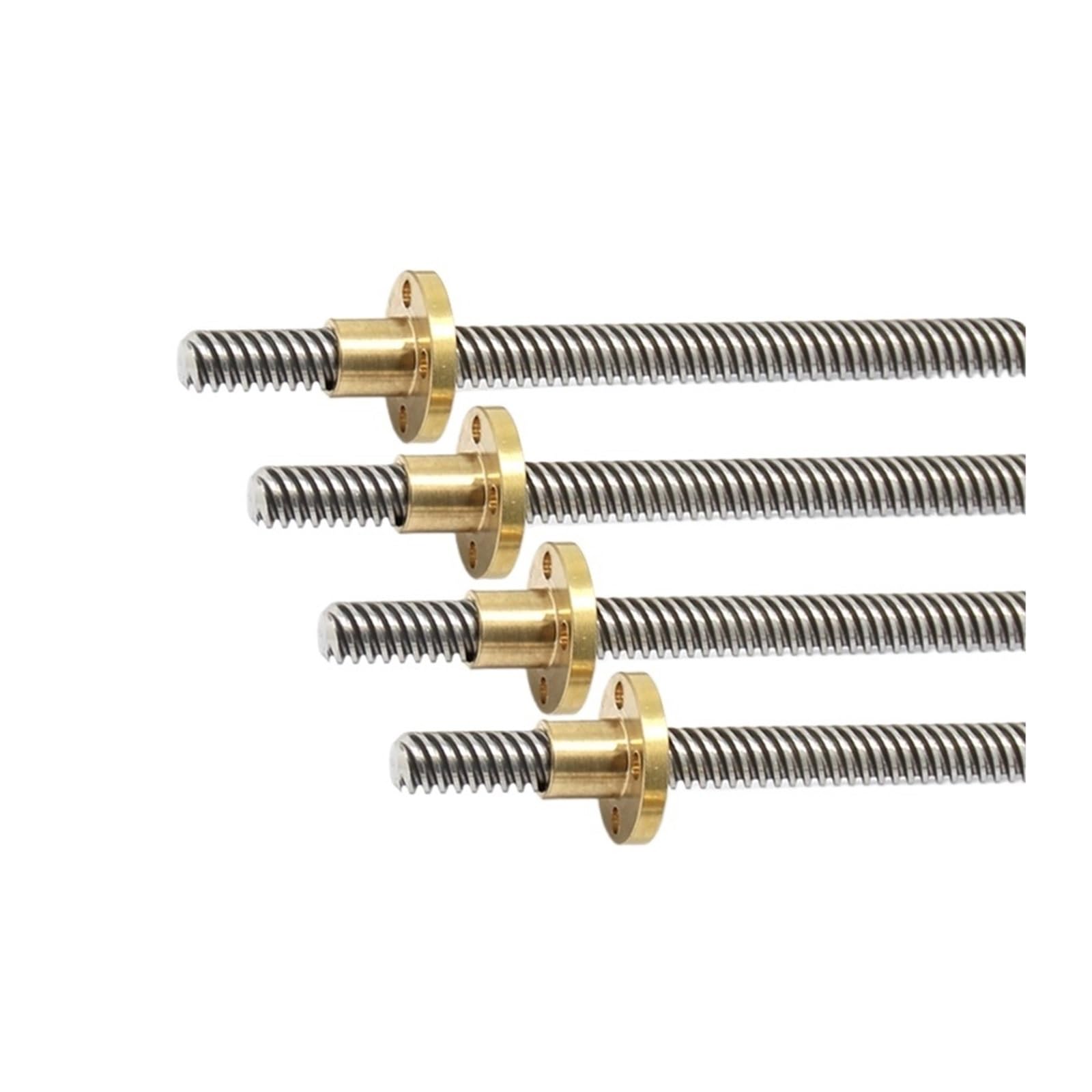 Vis à Billes avec écrou Vis mère T6 Pas de 1 mm Pas de 1 mm Diamètre extérieur 6 mm Longueur 100-1000 mm avec écrou en Laiton Vis trapézoïdale(250mm)