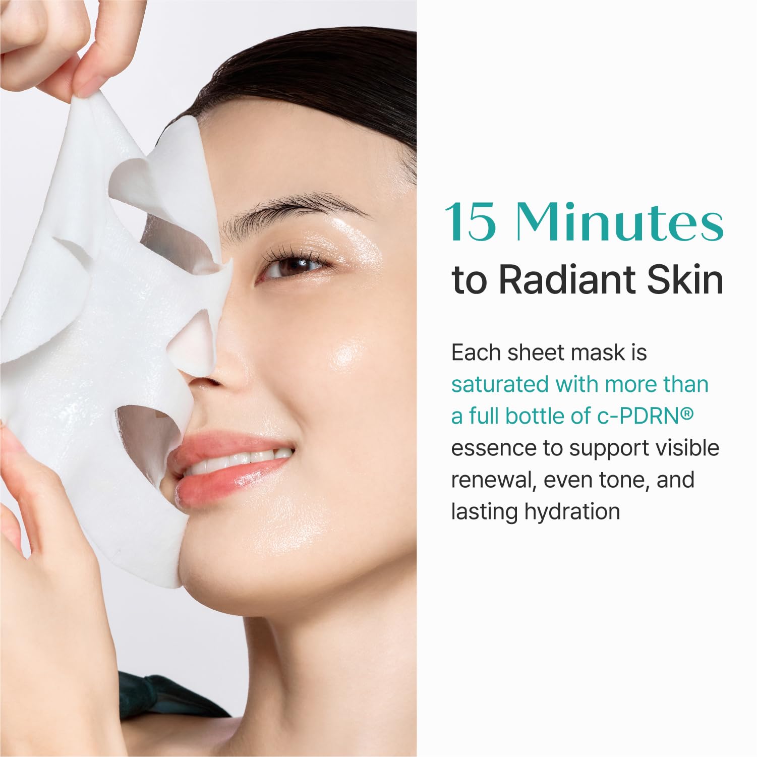 REJURAN Maschera Turnover, Pdrn Original Salmon Dna Per Rassodare, Idratare, Riparare E Rivitalizzare. Ottieni Una Pelle Giovane, Confezione da 5 (confezione da 1)