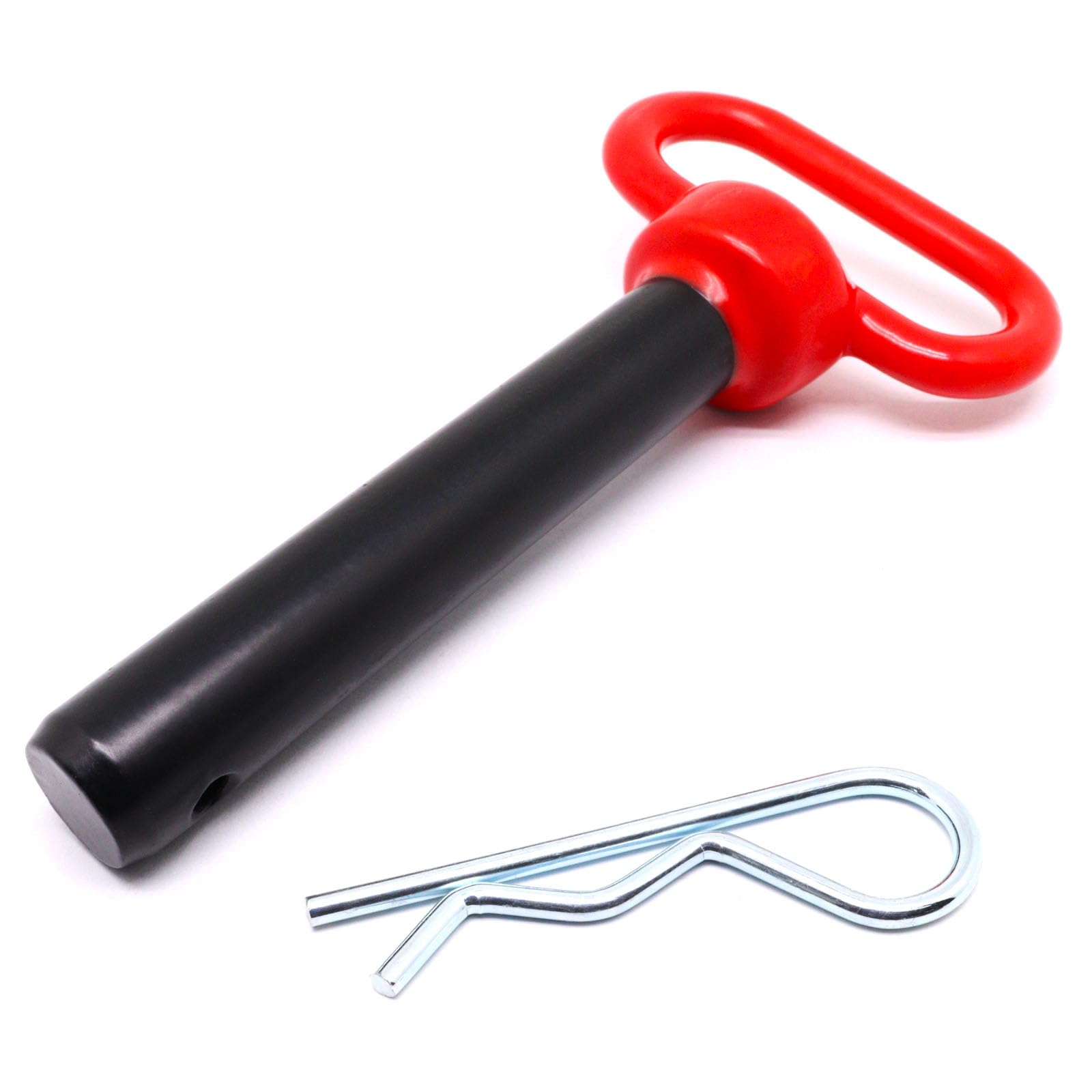 Kupplungsstift und Kupplungsclip für Traktoren, roter Griff für Wohnmobil, LKW, Boot, Auto, Traktor (2,2 x 11,4 cm)
