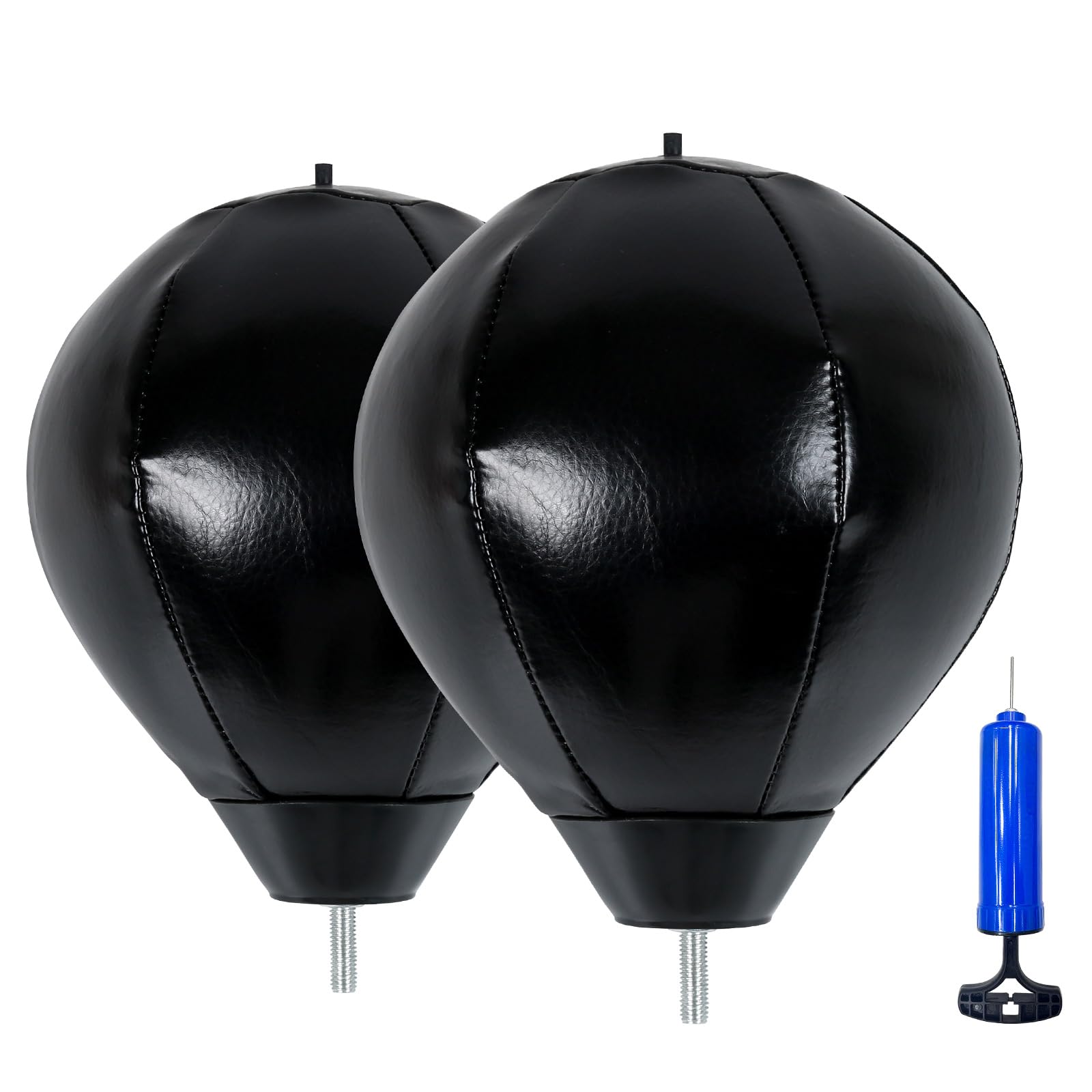 Photo 1 of 2 Boxing Speed Ball Universal 8mm Screw Replaceable Spare Sandbag with Ball Pump for Dynamic and Enduring Training Sessions?Black?