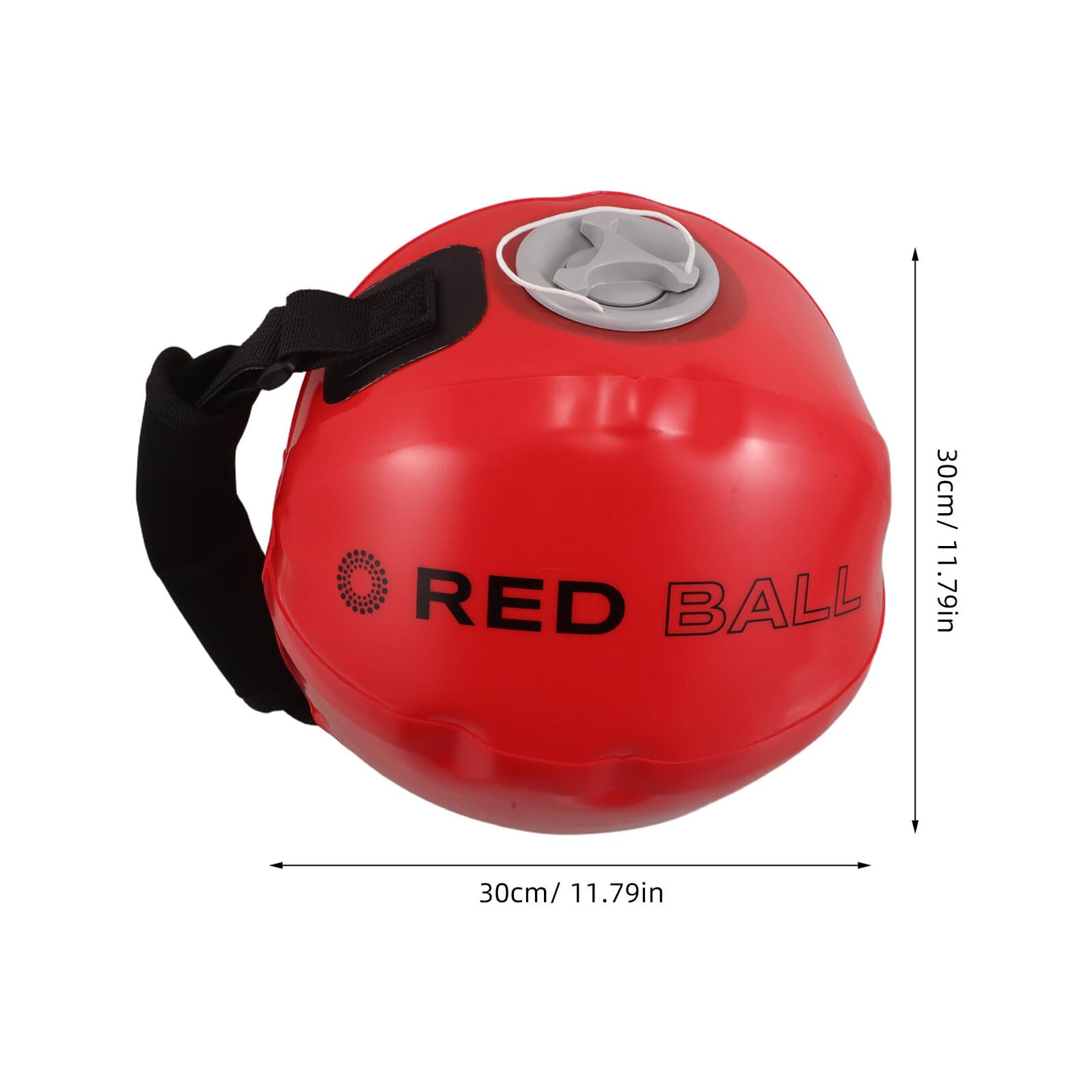 TOYANDONA Sacco Kettlebell Fitness Appesantito ad Acqua 30x30 Cm Rosso per Allenamento Forza e Core Casa e Outdoor Pvc Resistente