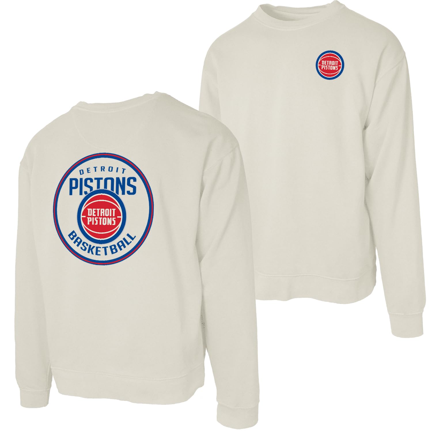 Blue 84 NBA unisex-adult Nba Officially Licensed Crewneck Sweatshirt Ringspun Front/Back Ivory