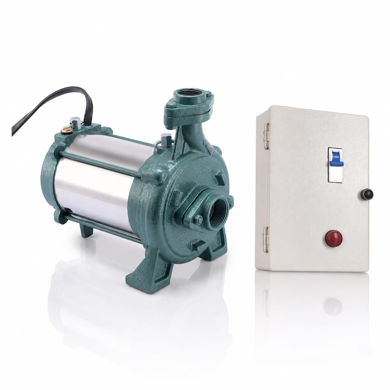 LAKSHMI 1 HP Open-well Submersible Pump with Panel Board (100 Feet) Blue, Multicolor-image-34
