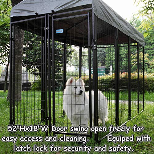 COZIWOW Heavy Duty Outdoor Dog Kennel and Crates for Large Dogs,Pet Playpen Cage House Run Fence Pin Play Pen with Roof… - Image 3