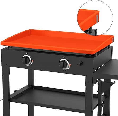 Cubierta de alfombrilla de parrilla de 28 pulgadas para Blackstone, cobertura de borde completo, cubierta de parrilla de silicona de grado