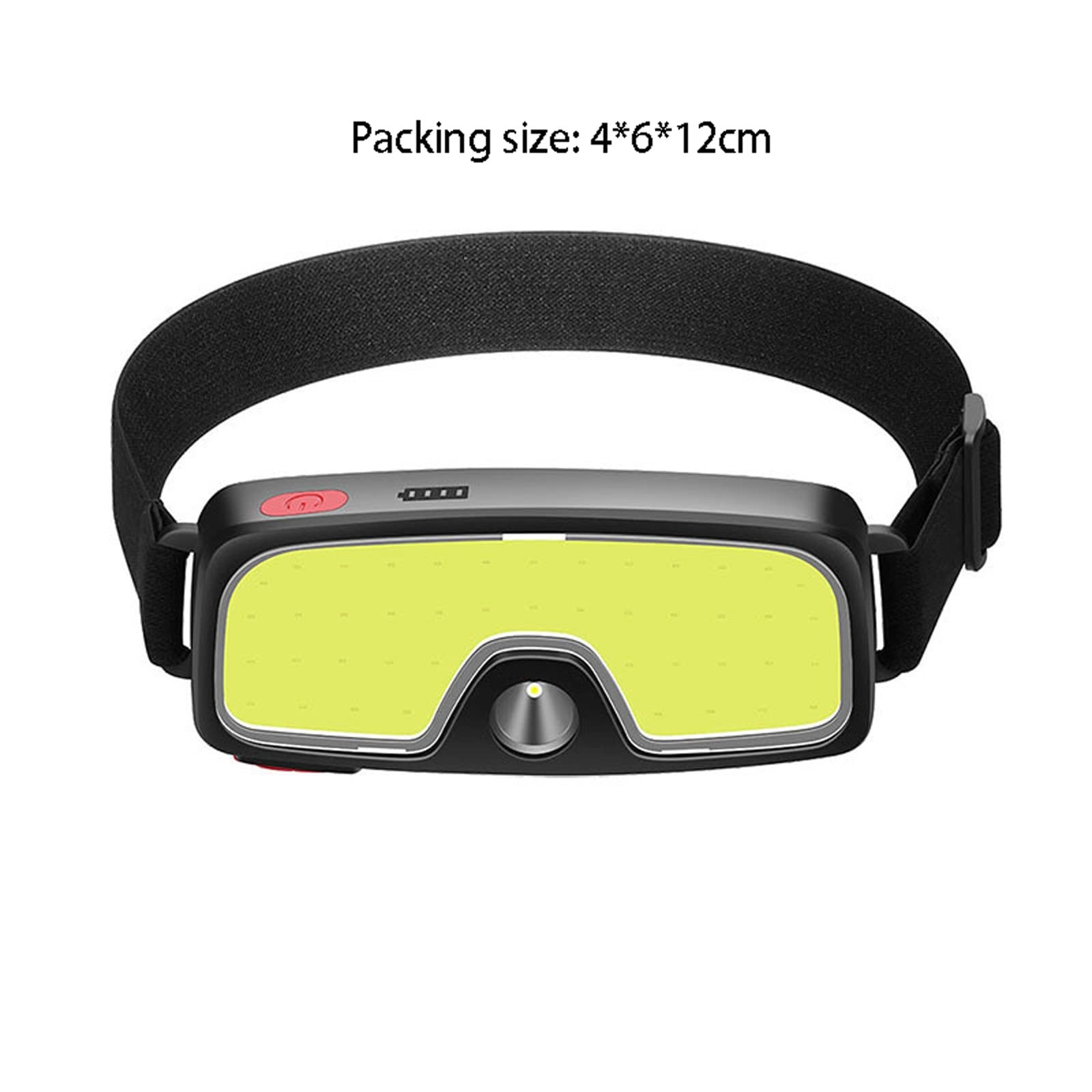Latarka czołowa COB+XPE z wbudowaną baterią reflektor LED USB ładowalna latarnia przenośna jasna lampa kempingowa wędkarska