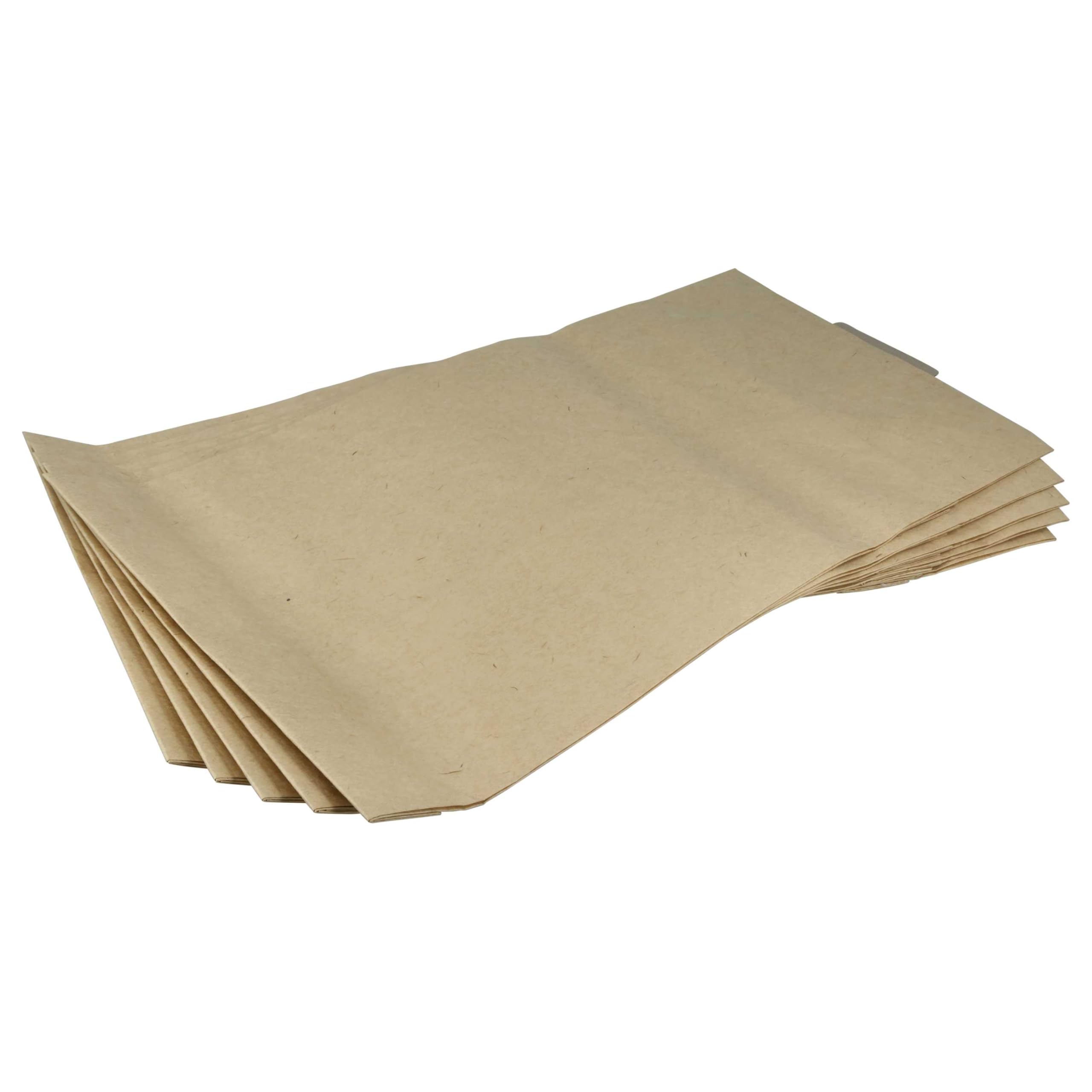 vhbw 50x bolsa compatible con Kärcher T 12/1 eco!effciency, T 12/1 Professional, T 12/1 Edition aspiradora - 23 cm x 22,5 cm marrón
