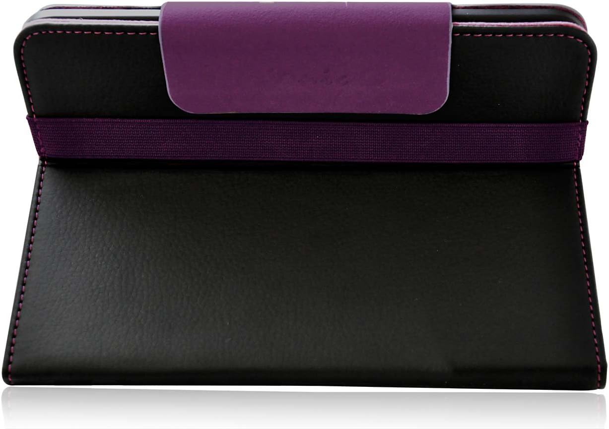 Ionic 2-Tone Designer Leather Case Cover for Latest Generation Amazon Kindle Fire HD7 HD 7 inch Android Tablet