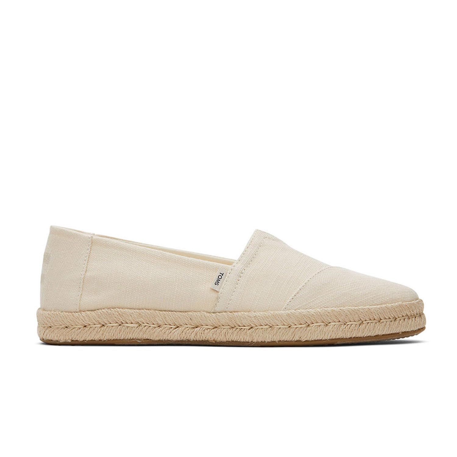 TOMS Women's Alpargata Rope 2.0 Espadrille, Natural Recycled Cotton Slubby, 10 UK