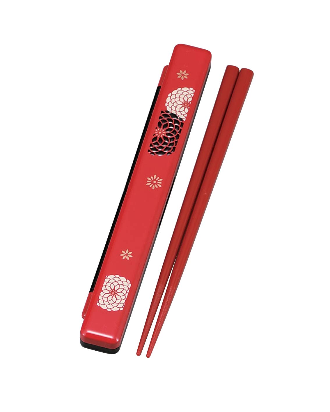 HAKOYA 18.0 Slim chopstick case set red HYACCA 53326 (japan import)