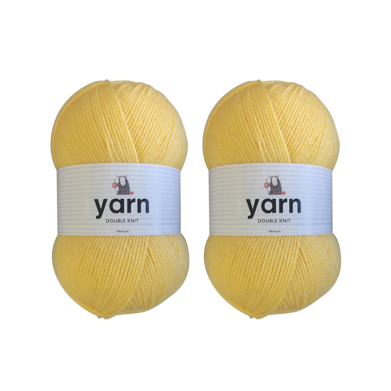 KORBOND DK Black Yarn - 100g Acrylic Wool - Lightweight, Hypoallergenic & Durable Double Knit Crochet Yarn Knitting Wool (290m Total) — view 50