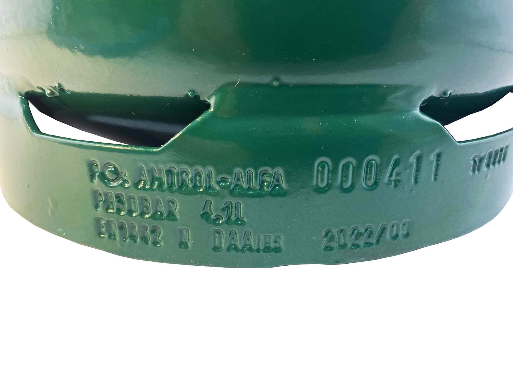 GARDINGER leere befüllbare 1,9 kg Propangasflasche mit Sicherheitsventil (Alternative zur GAZ R904)