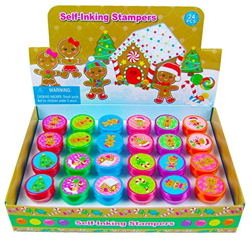 TINYMILLS 24 Pcs Gingerbread Christmas Stampers for Kids - //coolthings.us