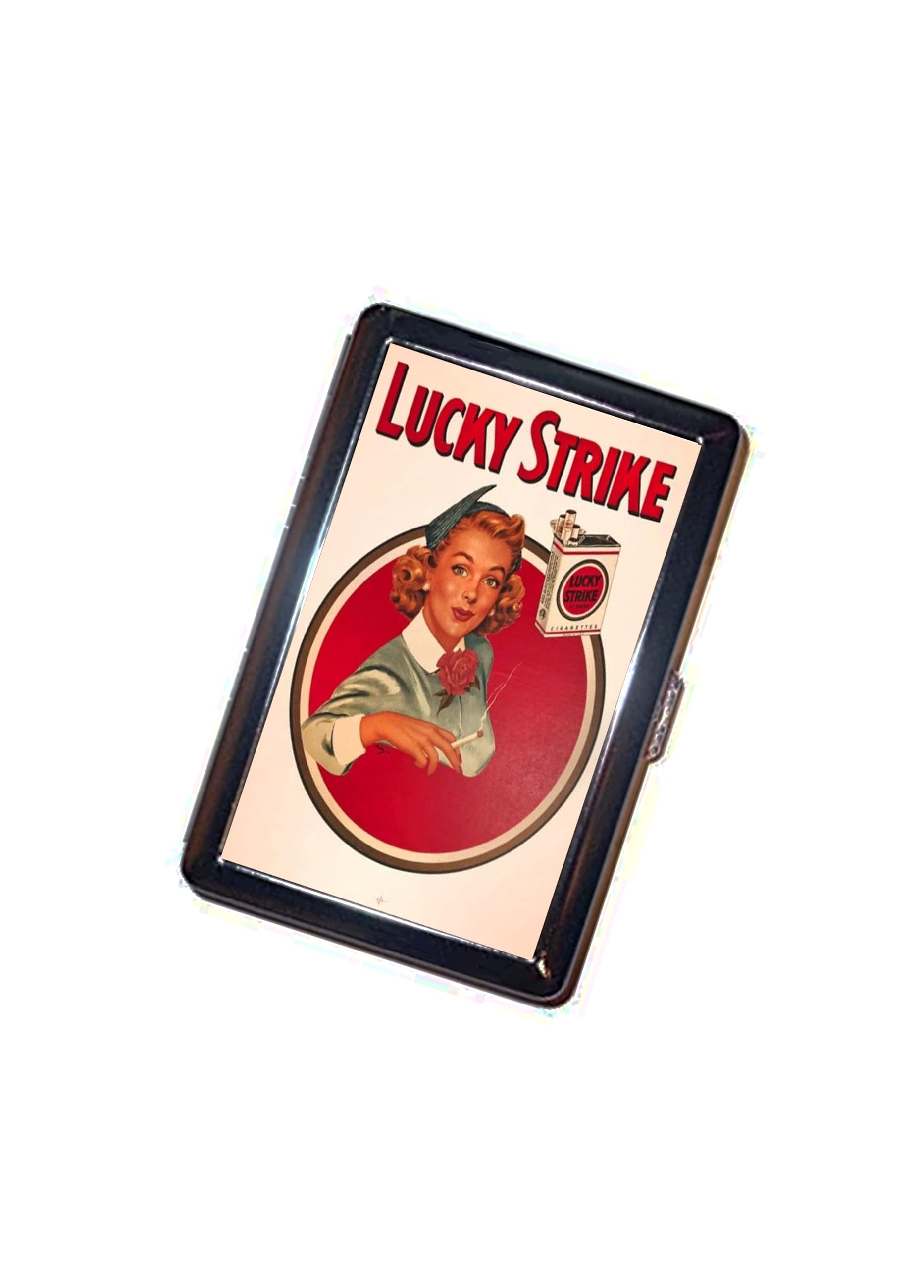 Amazon.com: Lucky Strike ad case Durable Metal Holder Wallet