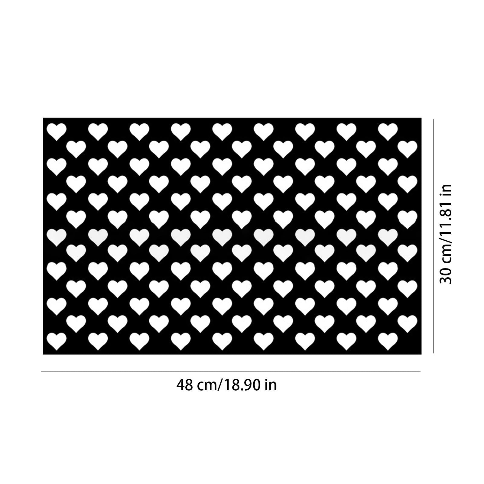 Autocollants Feux Arrière Voiture Forme Cœur – Film Teinté Amour 48x30 Cm, Décoration Lumineuse Auto-Adhésif Pour Phares Et Feux