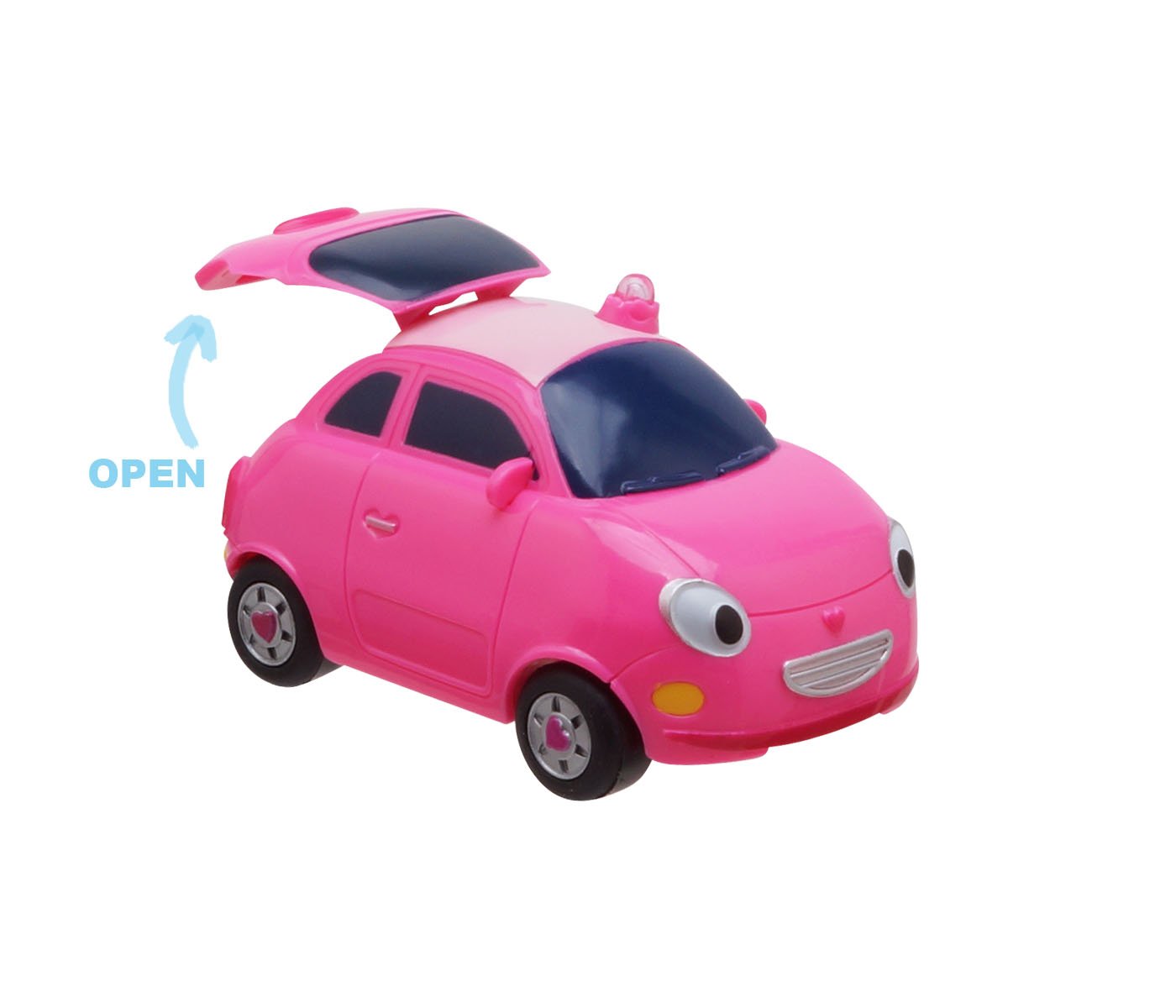 単品シリーズ タヨの仲間たち 正規品 ちびっこバス タヨ 韓国 人気 アニメ バス おもちゃ 乗り物 くるま はたらくくるま ミニカー トイカー 知育玩具 プレゼント 誕生日 クリスマス 子供 キッズ 女の子 男の子 3歳 4歳 5歳 小学生 (ハート) - 4