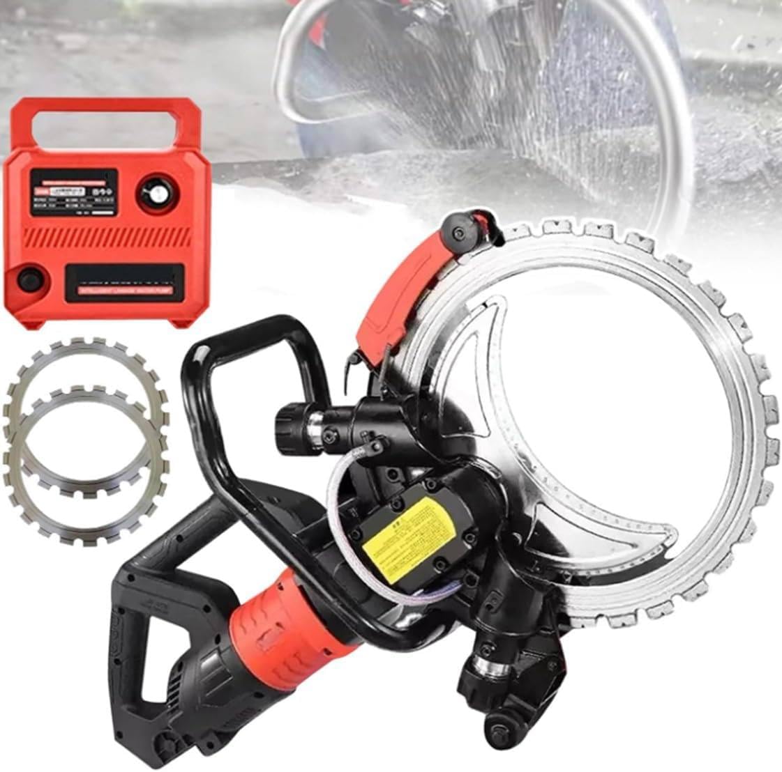 Miumaeov Electric Concrete Saw 14" 3000W Electric Corded Circular Concrete Saw Speed 3800rpm Maximum Depth Of Cut 5 31in - View #2