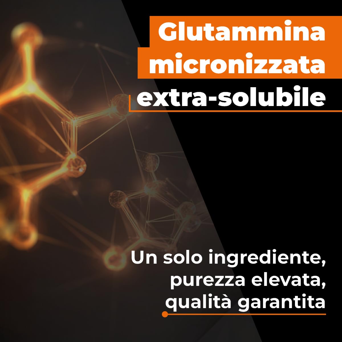Glutammina EthicSport – 100% L-Glutammina pura micronizzata - Polvere solubile per post allenamento e sport ad alto impegno muscolare – 300g – 5g per dose – Gluten free, vegan, doping free tested*