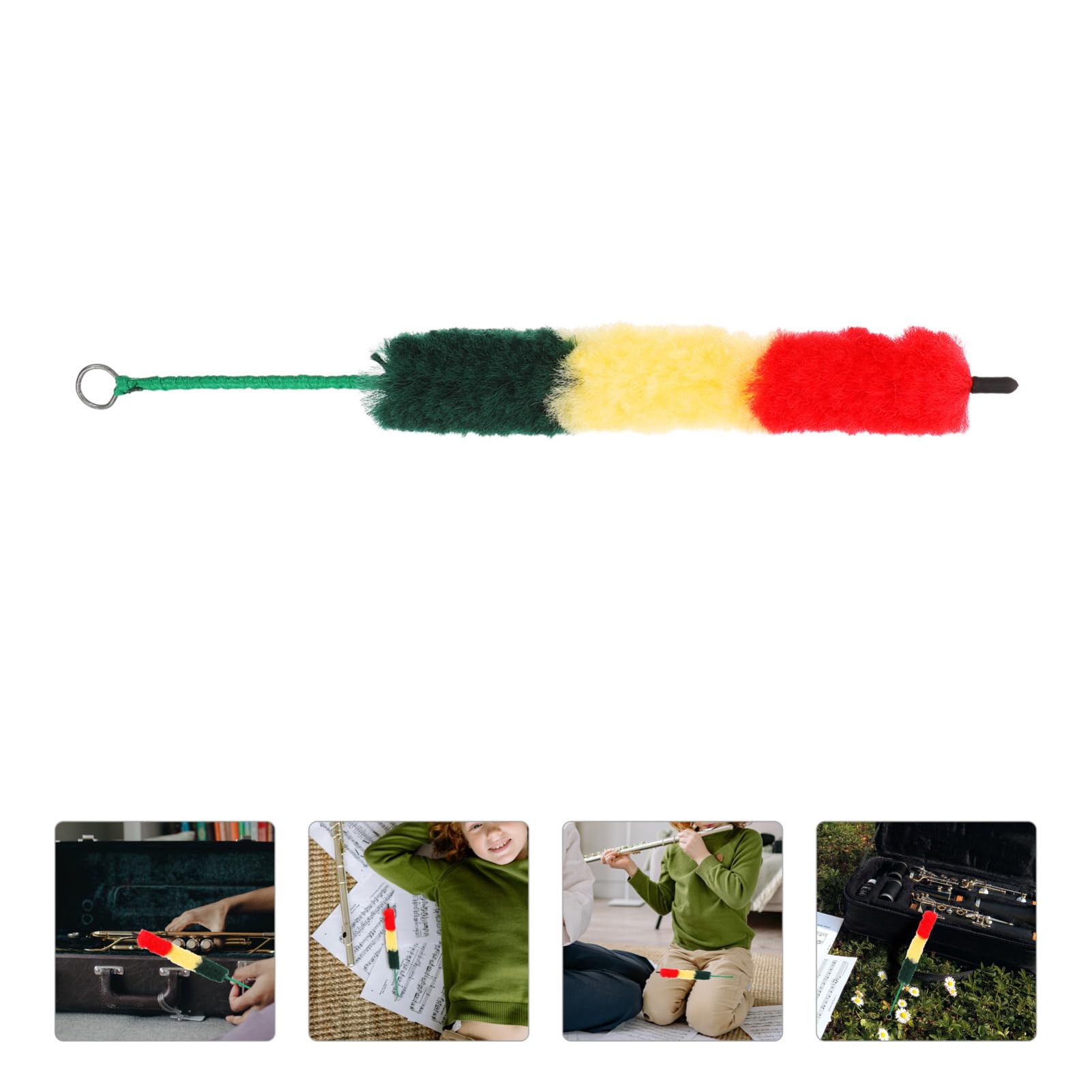 VANZACK Flat Clarinet Cleaning Brush Durable Tool for Clarinet Care Practical Musical Instrument Maintenance Supply Random Color