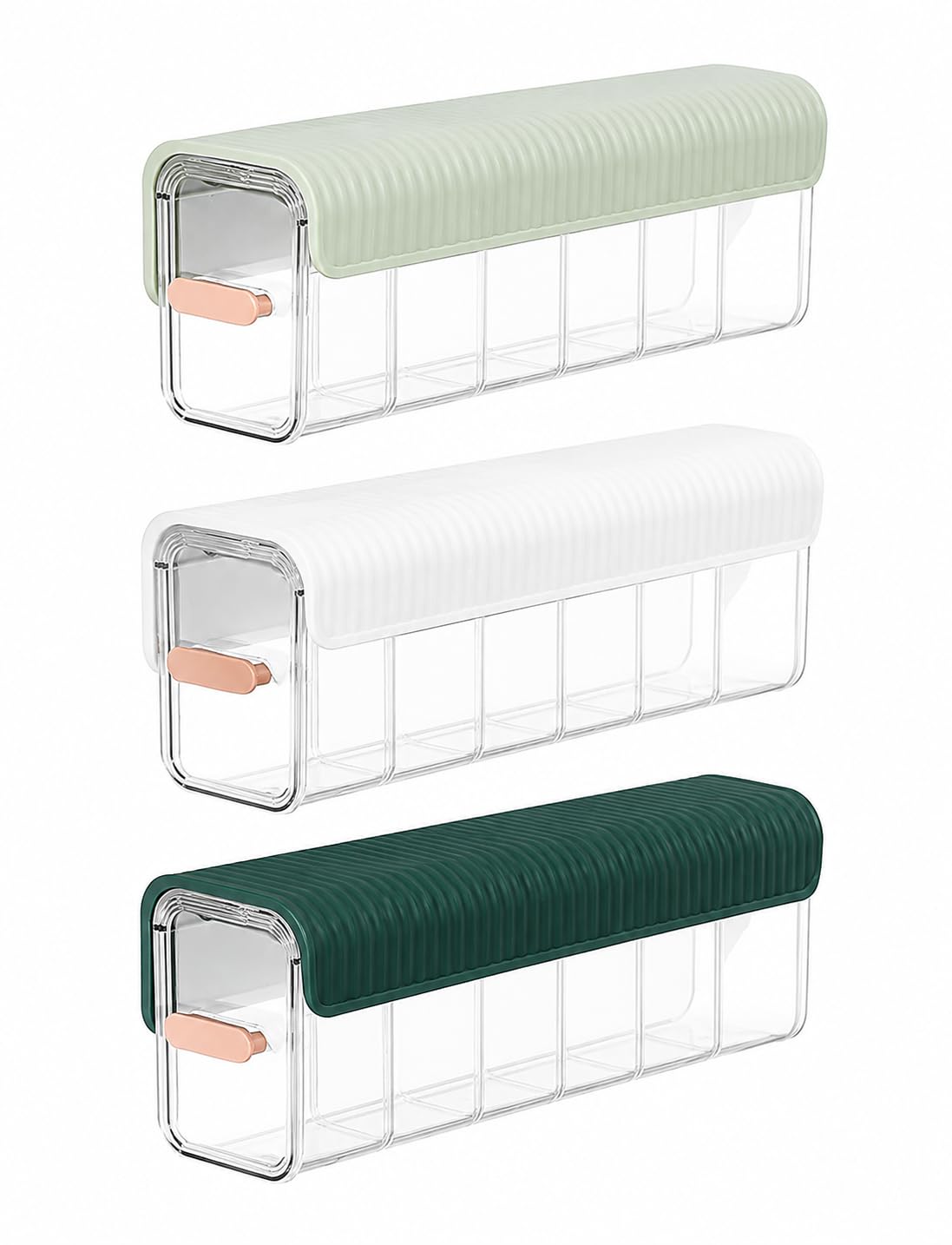 Wall Mounted Socks & Underwear Organizer with 6 Compartments, Self Adhesive Acrylic Drawer Storage Box, Dustproof Clothes Organizer for Socks, Panties, Bras, Ties, Accessories & Small Items-image-46
