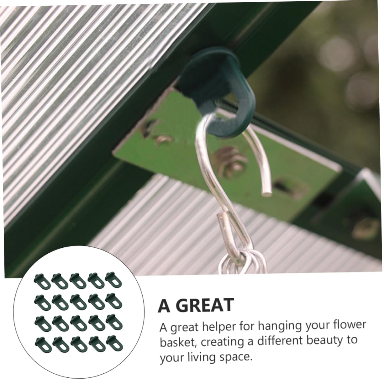 Toyvian 3 Ensembles Crochets pour Pots De Fleurs Suspendus Crochets pour Paniers Suspendus De Jardin Crochets pour Plantes D'Extérieur Crochets pour Pots De Fleurs 20 pièces * 3