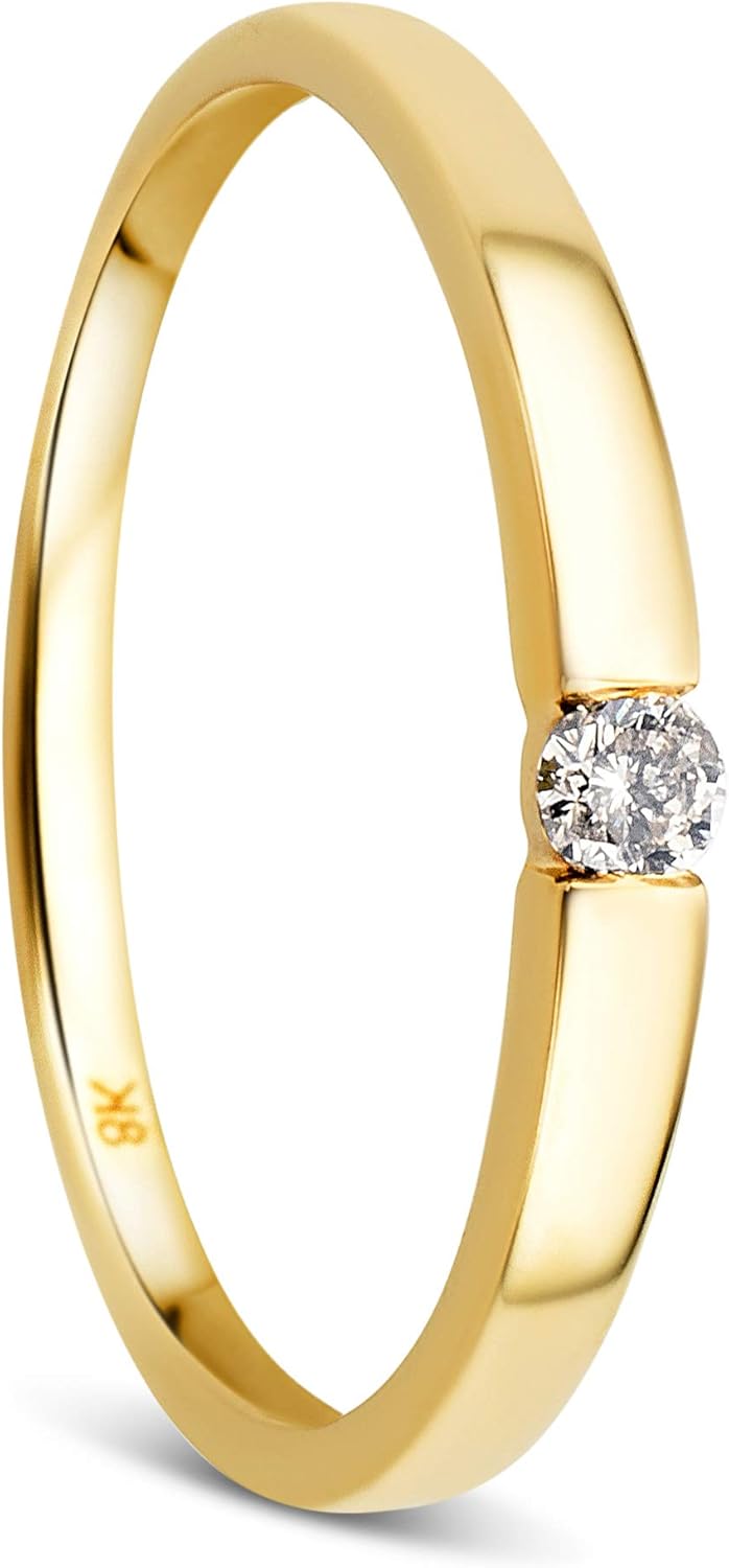 OROVI Carat Yellow Gold White Gold Ring 333 with Italy Ubuy