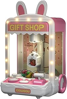 SouiWuzi Claw Machine Arcade Claw Toy,Mini Claw Machine With Music And Lighting,Kids Claw Machine With Mini Plush ＆ Capsule Toys Arcade Game Mini Vending Machine Birthday Gifts For Girls Style 2