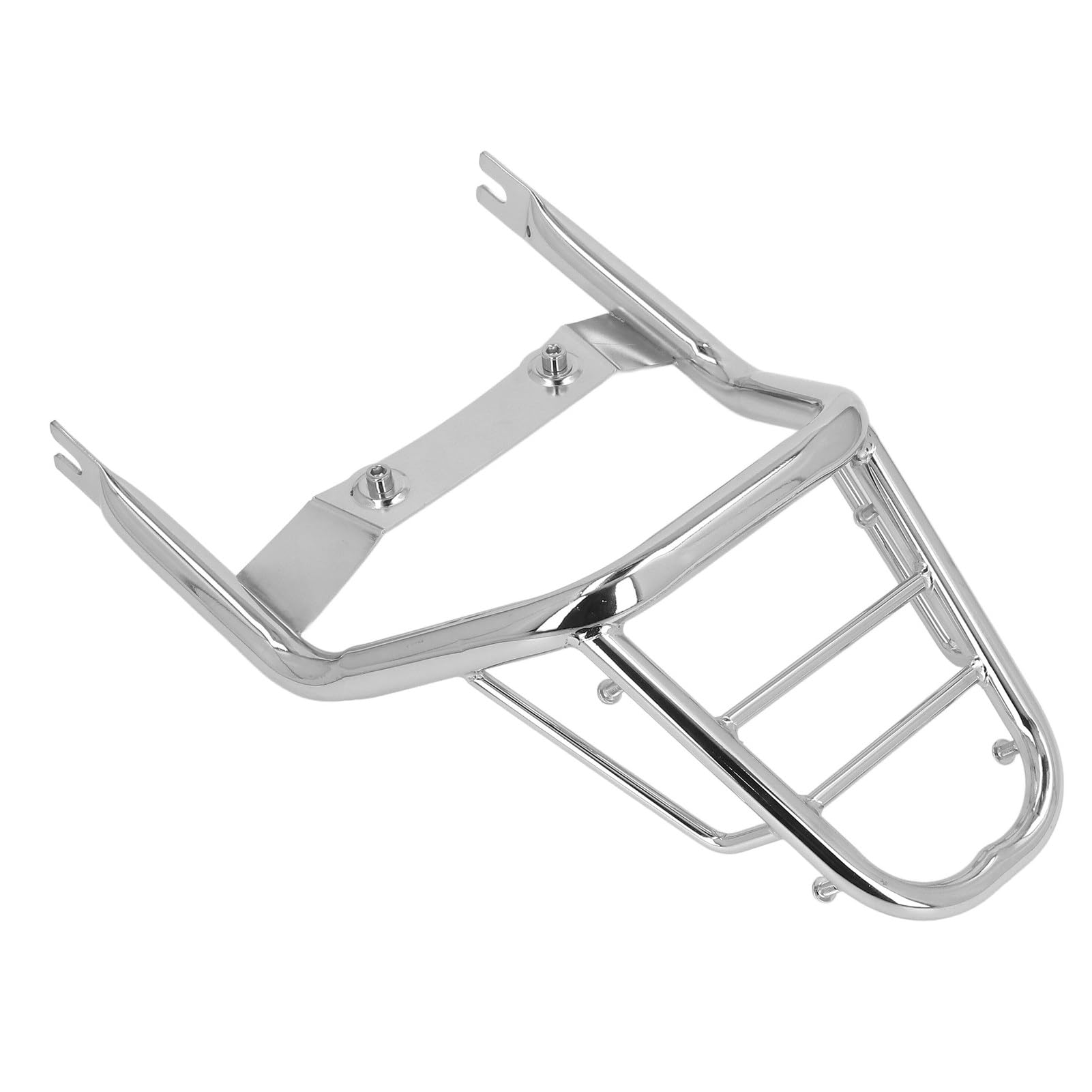 Yosoo Health Gear Portaequipajes Trasero, Portaequipajes Cromado de Acero Al Carbono para Monkey 125 2018 2022, Estante de Almacenamiento Duradero con Pasamanos para Motocicletas